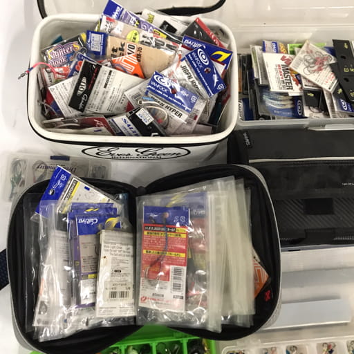 フック 針 カゴ 釣り糸 ケース 等 フィッシング用品 大量 まとめ セット 現状品 未使用品含む