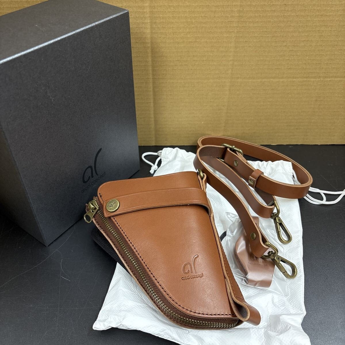 arcci concept 本革 シザーケース 美容師 トリマー