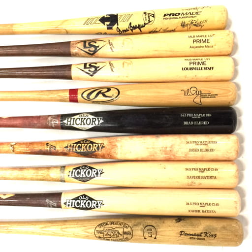 広島カープ NPBマーク入り エルドレッド サビエル・バティスタ メヒア 他 マーク・マグワイア 等 バット まとめ